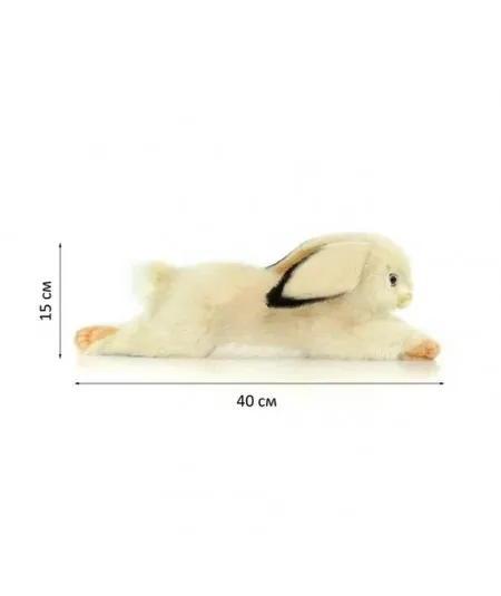 Peluche coniglio bianco sdraiato 6523 Hansa Hansa - 3