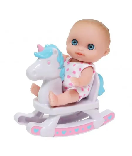 Bambola mini Lil Cutesies con dondolo unicorno 16912-4 Jc Toys Jc Toys - 1