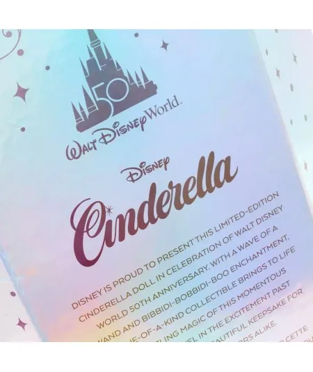 Puppe limitierte Edition Cinderella 50 Jahre Walt Disney World Disney Store Disney Store - 9