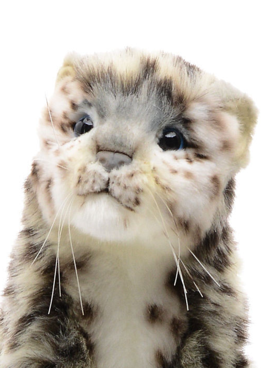 Hansa peluche geante leopard des neiges 95 cm h et 122 cm l 4282 - Doudou et peluche