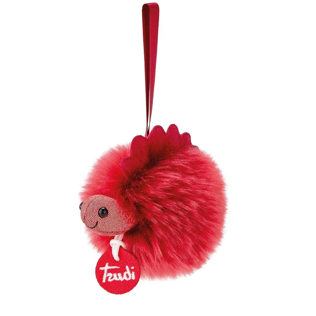 Peluche charm pompon dinosauro TUDM9000 Trudi Trudi - 1 Peluche charm pompon dinosauro TUDM9000 Trudi Trudi - 1