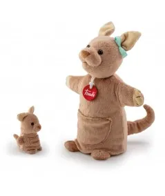Plush kangaroo puppet with kangaroo TUDG0000 Trudi Trudi - 1