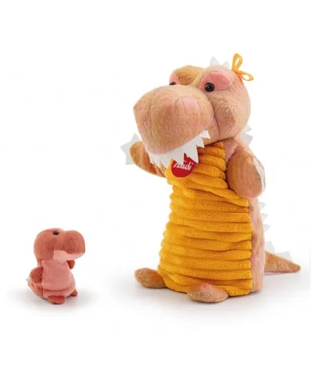 Peluche títere de dinosaurio con cachorro TUDG4000 Trudi Trudi - 1