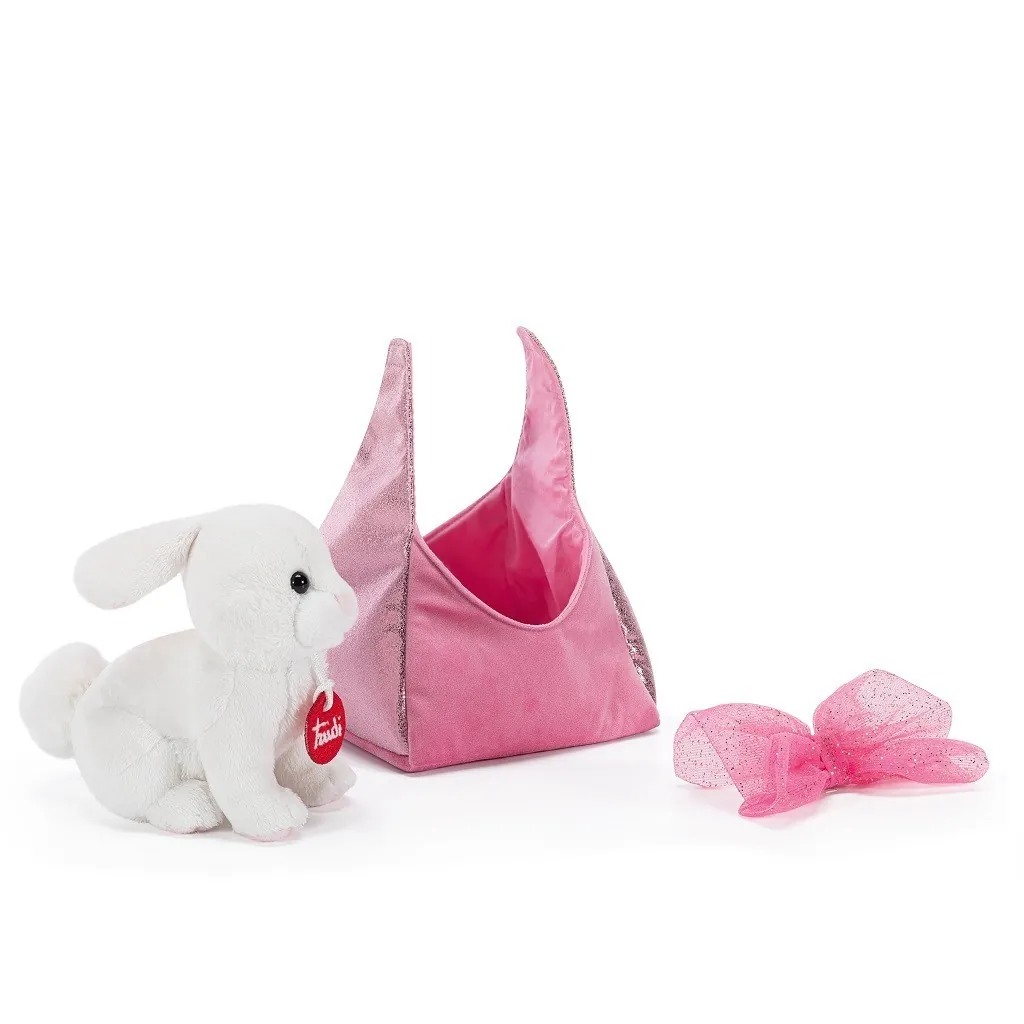 Plush rabbit with bag 29621 Trudi