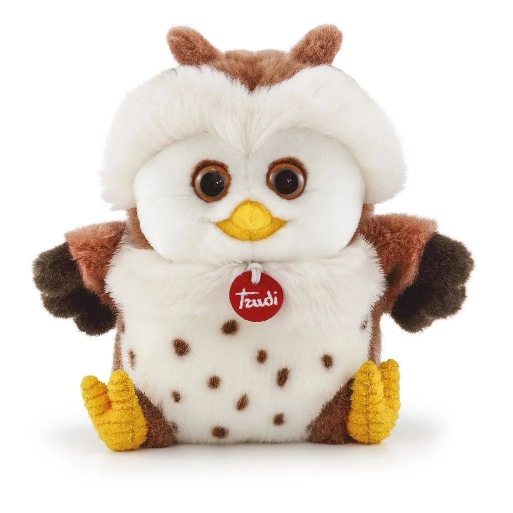 Peluche gek owl size M 24035 Trudi Trudi - 1 Peluche gek owl size M 24035 Trudi Trudi - 1