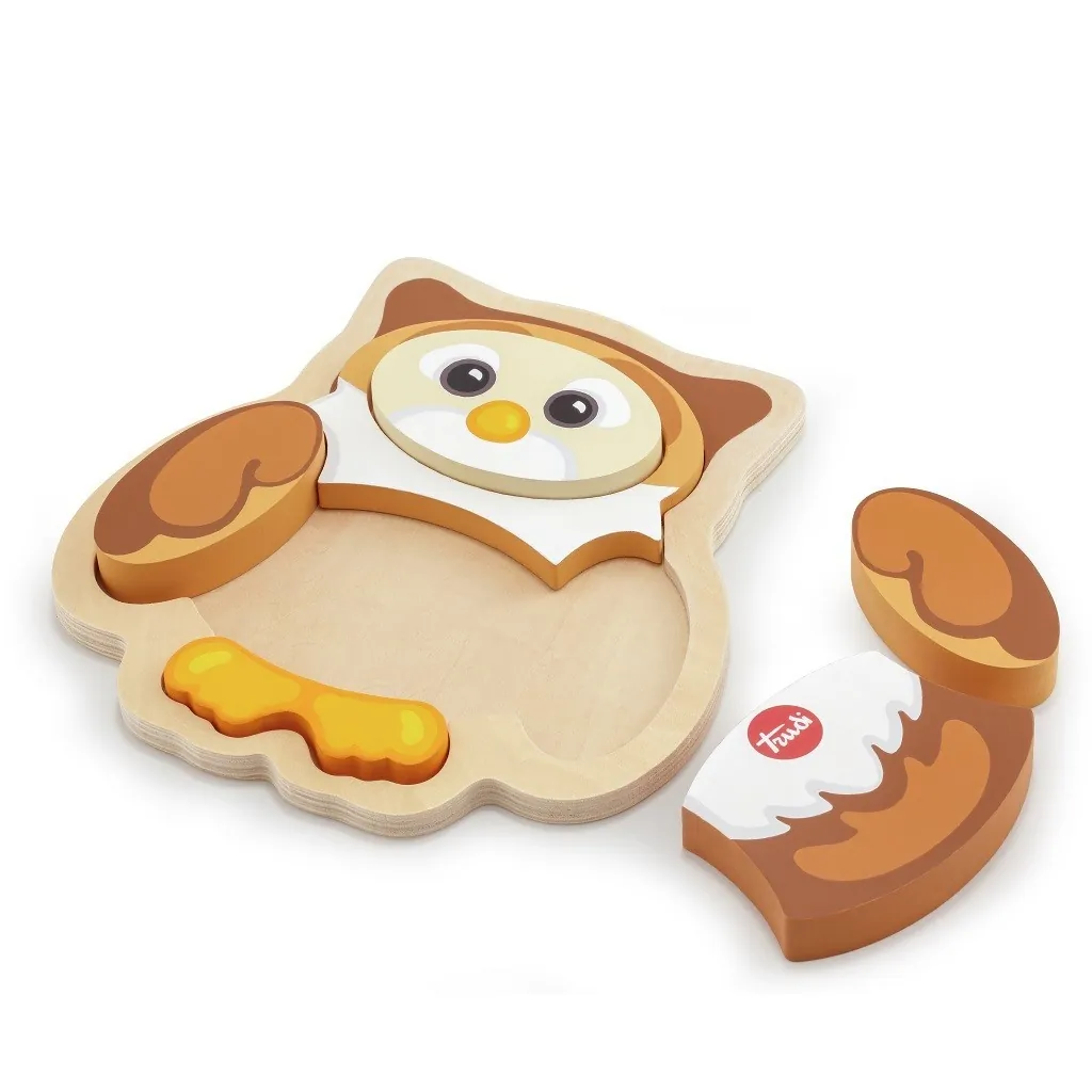 Puzzle bois owl Rinaldo 88011 Trudi Vivre Trudi by Sevi - 1