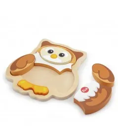 Puzzle Holz Eule Rinaldo 88011 Trudi Sevi Trudi by Sevi - 1