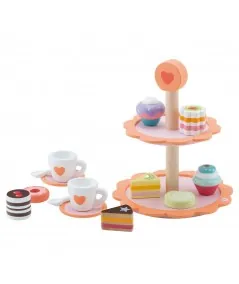 Conjunto de dulces levantados con tazas de madera 82961 Trudi Vivir Trudi by Sevi - 1