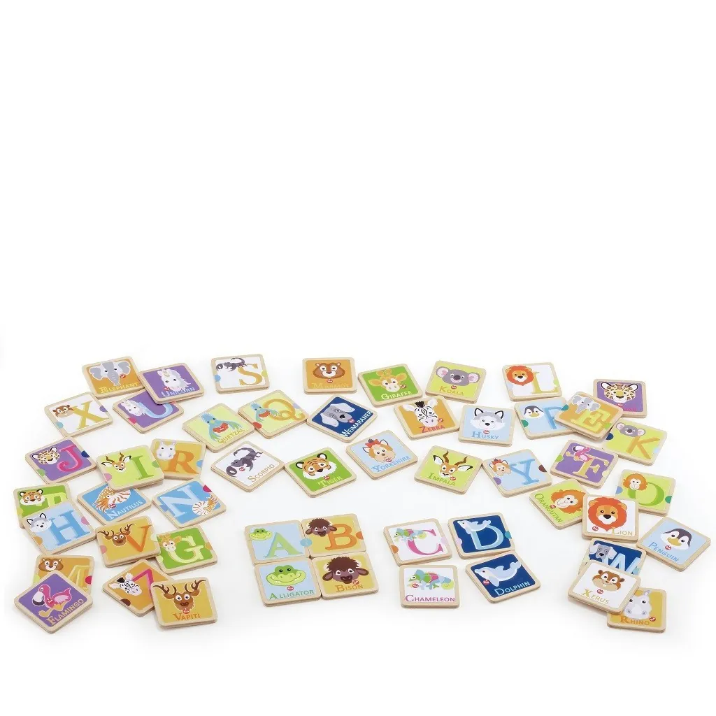 Memory domino angielski alfabet z drewna 88013 Trudi Siwy Trudi by Sevi - 1