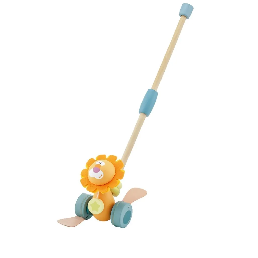 Wooden lion push toy 83078 Sevi Trudi Trudi by Sevi - 1