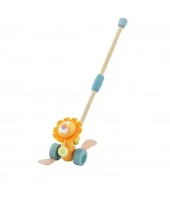 Jouet à pousser lion en bois 83078 Sevi Trudi Trudi by Sevi - 1