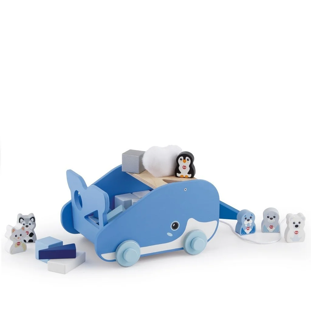 Sevi 88021 whale cube wooden construction set Trudi Trudi by Sevi - 1 Sevi 88021 whale cube wooden construction set Trudi Trudi by Sevi - 1