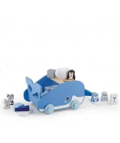 Sevi 88021 whale cube wooden construction set Trudi Trudi by Sevi - 1