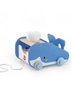 Drewniany zestaw konstrukcyjny Sevi 88021 w kształcie kostki wieloryba Trudi Trudi by Sevi - 2