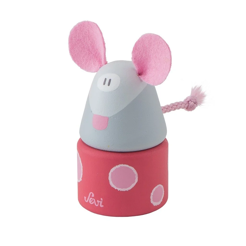 Rosafarbener Maus-Zahnhalter aus Holz 82971 Sevi Trudi Trudi by Sevi - 1
