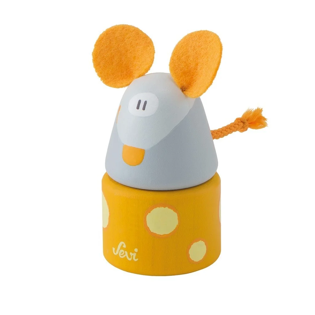 Portadientes de madera ratón amarillo 82972 Sevi Trudi Trudi by Sevi - 1