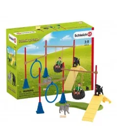 Ensemble de jeu de parcours d'agilité pour chiens 42536 Schleich Schleich - 1