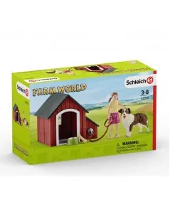 Domek dla psa z dziewczynką 42376 Schleich Schleich - 1