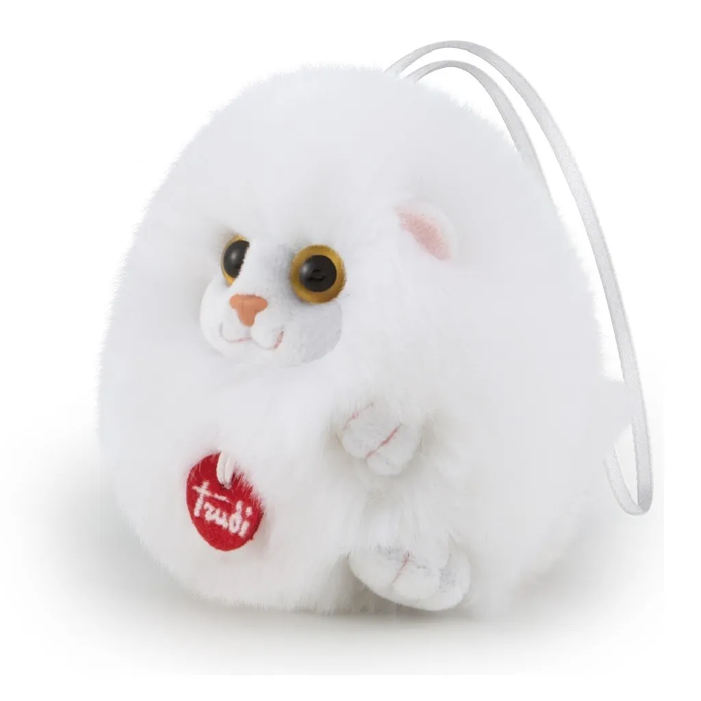 Plush white cat charm 29082 Trudi Trudi - 1