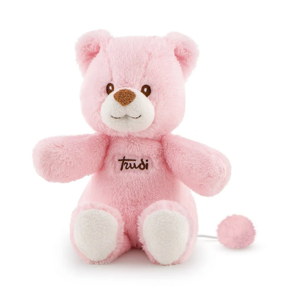 Peluche orso carillon cremino rosa 18122 Trudi Trudi - 1