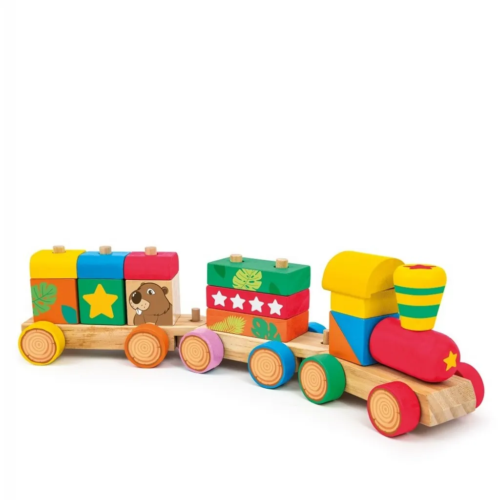 Trenino cubetti colorati in legno 88050 Trudi Sevi Trudi by Sevi - 2