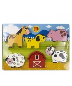Puzzle 3D Sound Farm Wooden 88039 Trudi Vivir Trudi by Sevi - 1