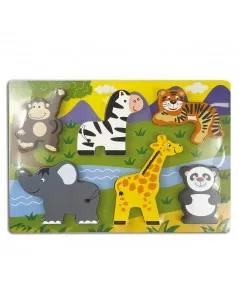 Puzzle 3D dźwiękowe drewniana sawana 88039 Trudi Siwy Trudi by Sevi - 1