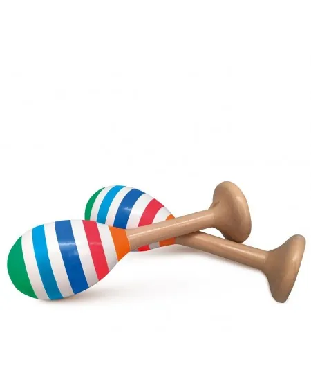 Wielobarwne drewniane Maracas 88064 Trudi Siwy Trudi by Sevi - 1