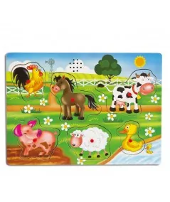 Wooden Farm Musical Puzzle 88041 Trudi Vivir Trudi by Sevi - 1