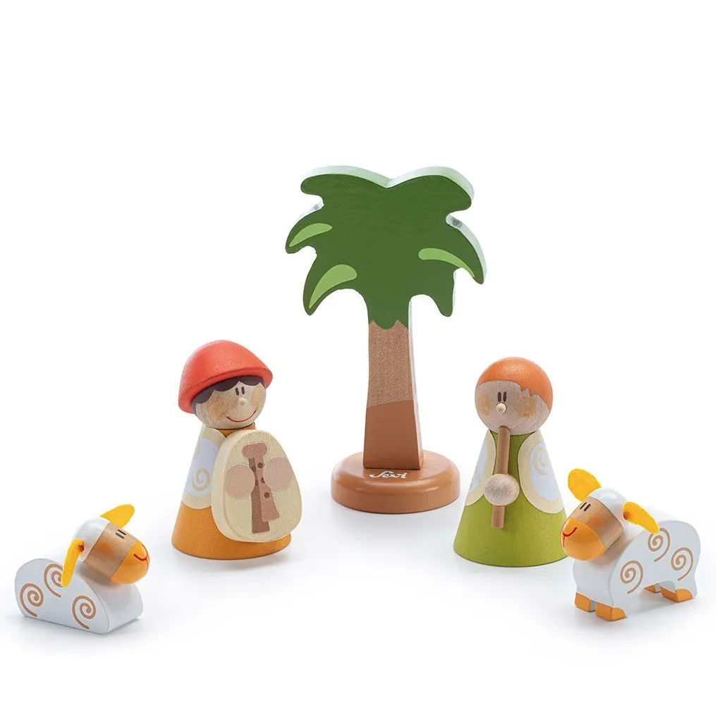 Presepe bergers musiciens de bois 83104 Trudi Vivre Trudi by Sevi - 1