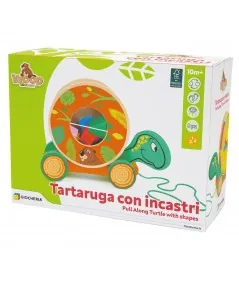 Giocattolo da tirare tartaruga legno 88045 Trudi Sevi Trudi by Sevi - 3